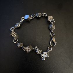 Chrome Dice Bracelet  