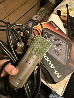 Audio Mixer And Professional Microphone