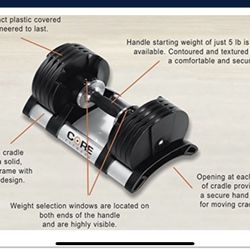 Core Home Fitness Adjustable Weights