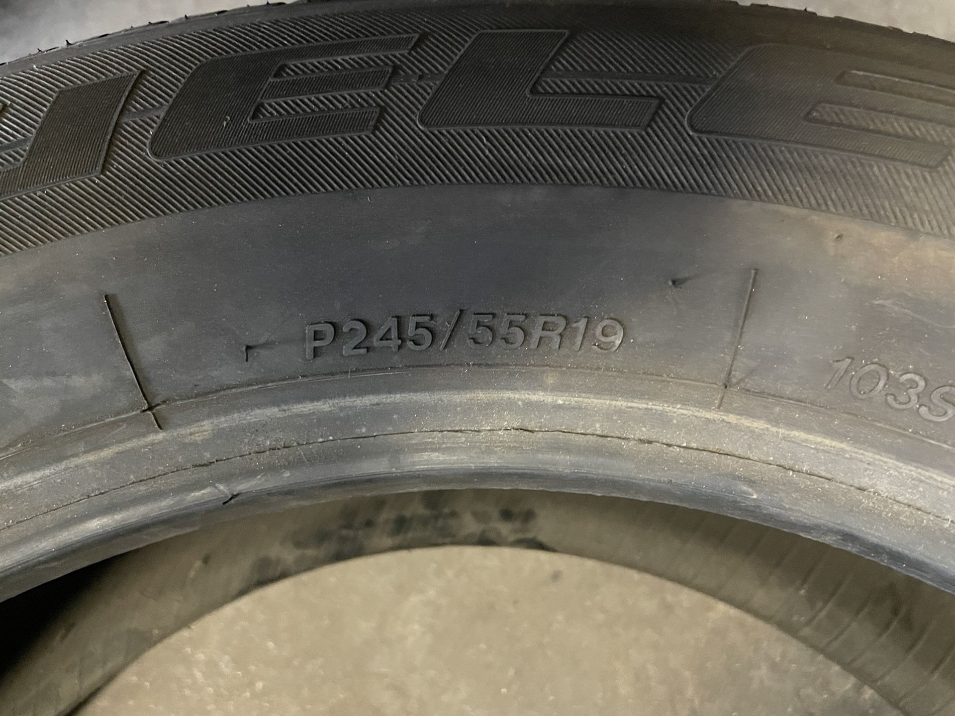 4 Used 245 55 R 19 Bridgestone Deuler HL Tires For $100 For The Set Picked Up Or $160 installed And Balanced
