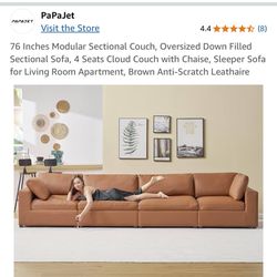 brand new still boxed papajet sectional couch
