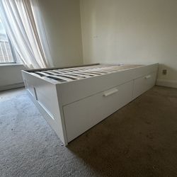 Queen Size (IKEA-Brimnes Bed frame)