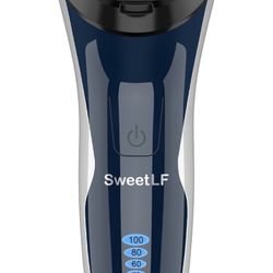 Electric Razor for Men, SweetLF 100% Waterproof Electric Shaver, Type C Rechargeable, Wet & Dry Rotary Shavers for Men with Pop-up Trimmer, New