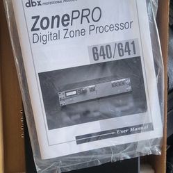 Dbx Zonepro 641 Processor