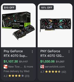 PNY GeForce RTX™ 4070 Super 12GB XLR8 Gaming VERTO EPIC-X RGB™ Triple Fan Graphics Card DLSS 4