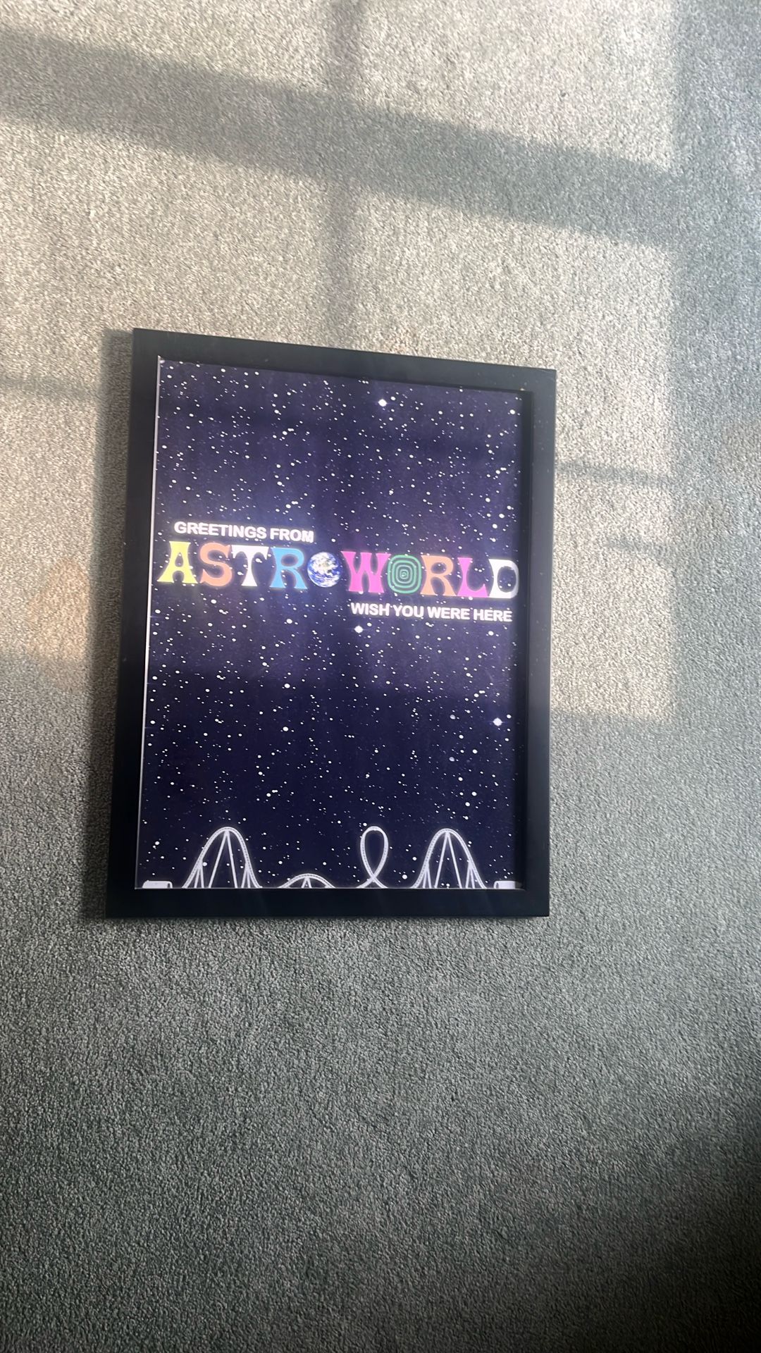 Framed Travis Scott “AstroWorld Poster