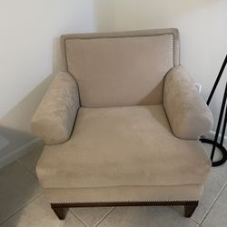 B/O Nailhead Accent Chair