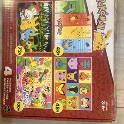 Pokemon - 4 X 1 Kids Multipack - Kids Pokemon Multipack - Multi Piece Jigsaw Puzzle for Adults -Challenging Puzzle Perfect for Game Nights - Finished 
