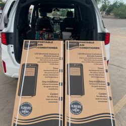 Portable Ac Unit 14k BTU Cools 700 Sq Ft In Box 6 Month Warrant Free Delivery. 