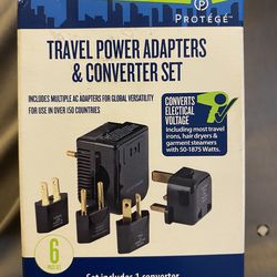 Travel Power Adapters and Converter Set