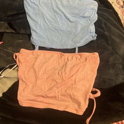 Crop Top Pink & Blue (Closet Clean Out)
