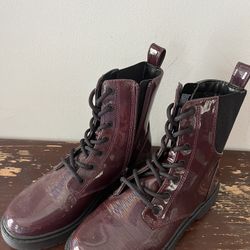Maroon/Purple Iridescent Boots