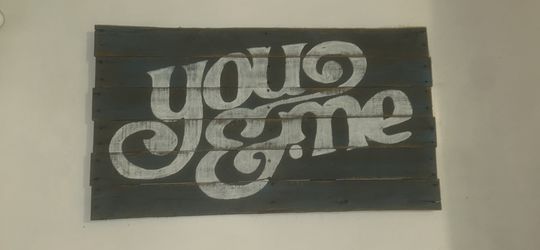🖼 Rustic Wall Art – “You & Me”