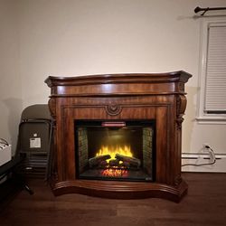 Mahogany Fireplace ELECTRIC for Sale in Greenwich, CT - OfferUp