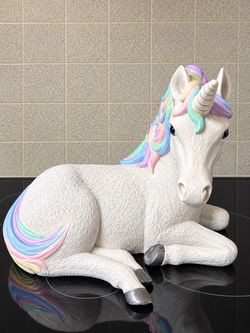 Ceramic hand painted Unicorn Horse