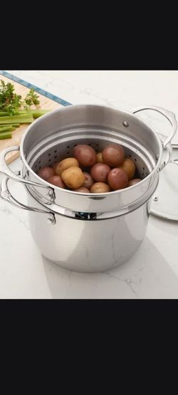 OLLA DE 6 QT DE ACERO INOXIDABLE CON BAPORERA PRINCESS HOUSE 🌷 ⚘️