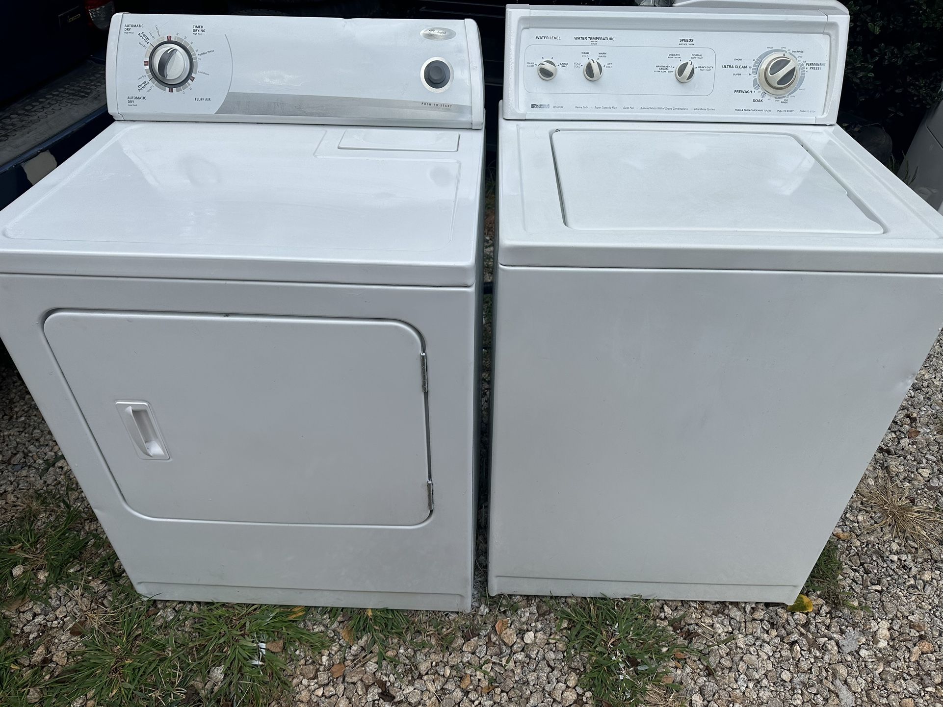 Whirlpool Kenmore Washer Dryer Set 