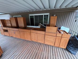 Oak cabinets full multi kitchen