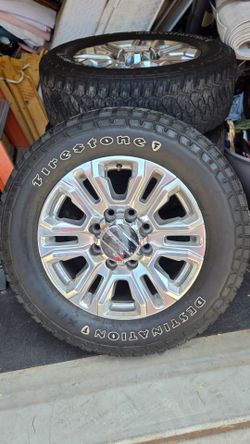 Firestone Destiination X/T  LT275/65R20 126/123S TIRES W/ DENALI RIMS