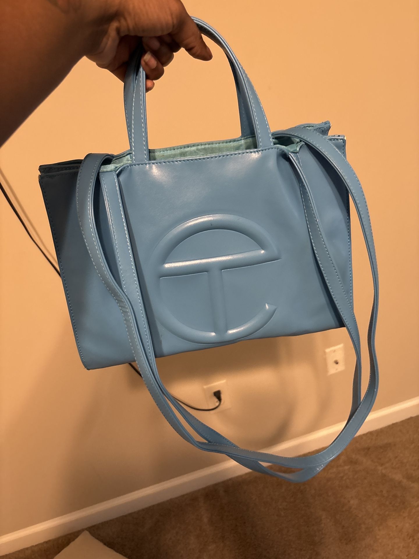 Lightly used Telfar Small Shopping Bag in Pool Blue 💙