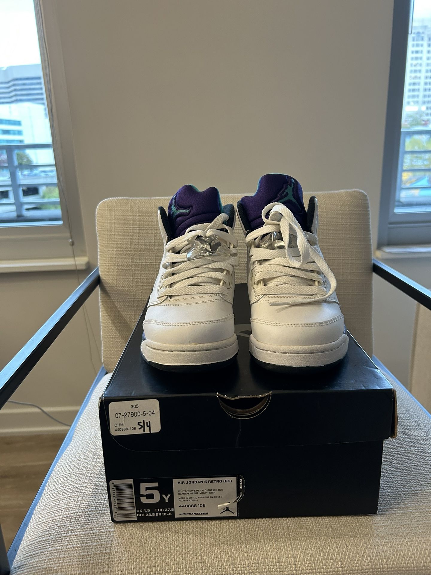 💜 Listing 1: Air Jordan 5 Retro “Grape” (Size 5Y) – OG Colorway, Lightly Worn