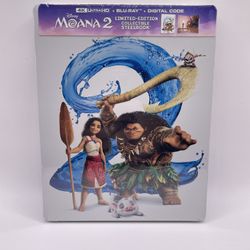 Moana 2 (Steelbook) [New 4K UHD Blu-ray] With Blu-Ray, 4K Mastering, Steelbook