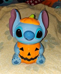 Disney Halloween Stitch Pumpkin Cookie Jar