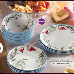 JUEGO DE 12 PIEZAS DE MELAMINA PRINCESS HOUSE 🌹🌷