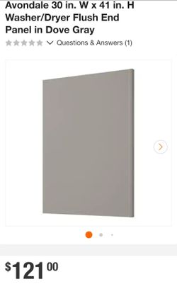 30 in. W x 41 in. H Washer/Dryer Flush End Panel in Deep Blue