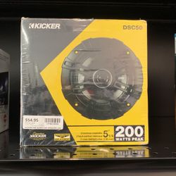 Kicker DSC50 Pair Of 5” Car Speakers Sealed Box!
