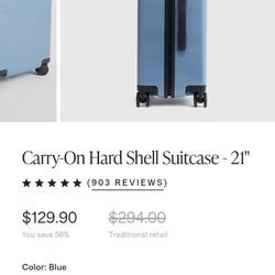 Carry On Hard Shell Suit Case 21'
