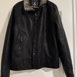 New Never Worn Fried Leather Jacket Sz Medium 