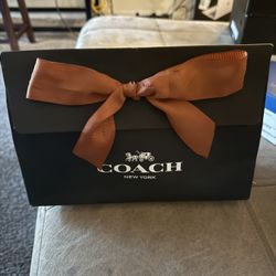 Coach Leather Fold Over Wristlet 