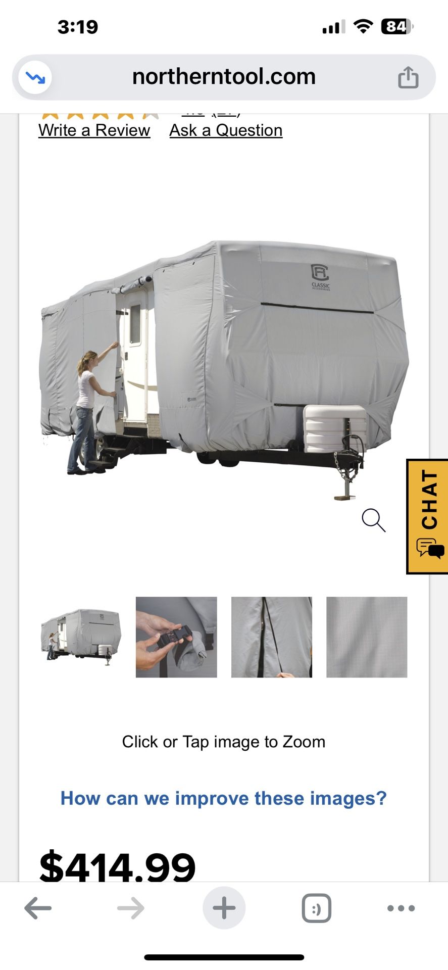 Travel Trailer Cover Permapro 80-138-181001-00