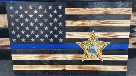 Polk county sheriff/blueline flag
