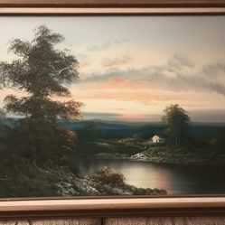 Framed Landscape Painting By Antonio