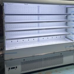 74” Brand NEW Commercial Display Reach in air cooler open chiller