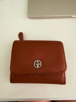 Brown leather wallet with silver hardware #luxury #leathergoods