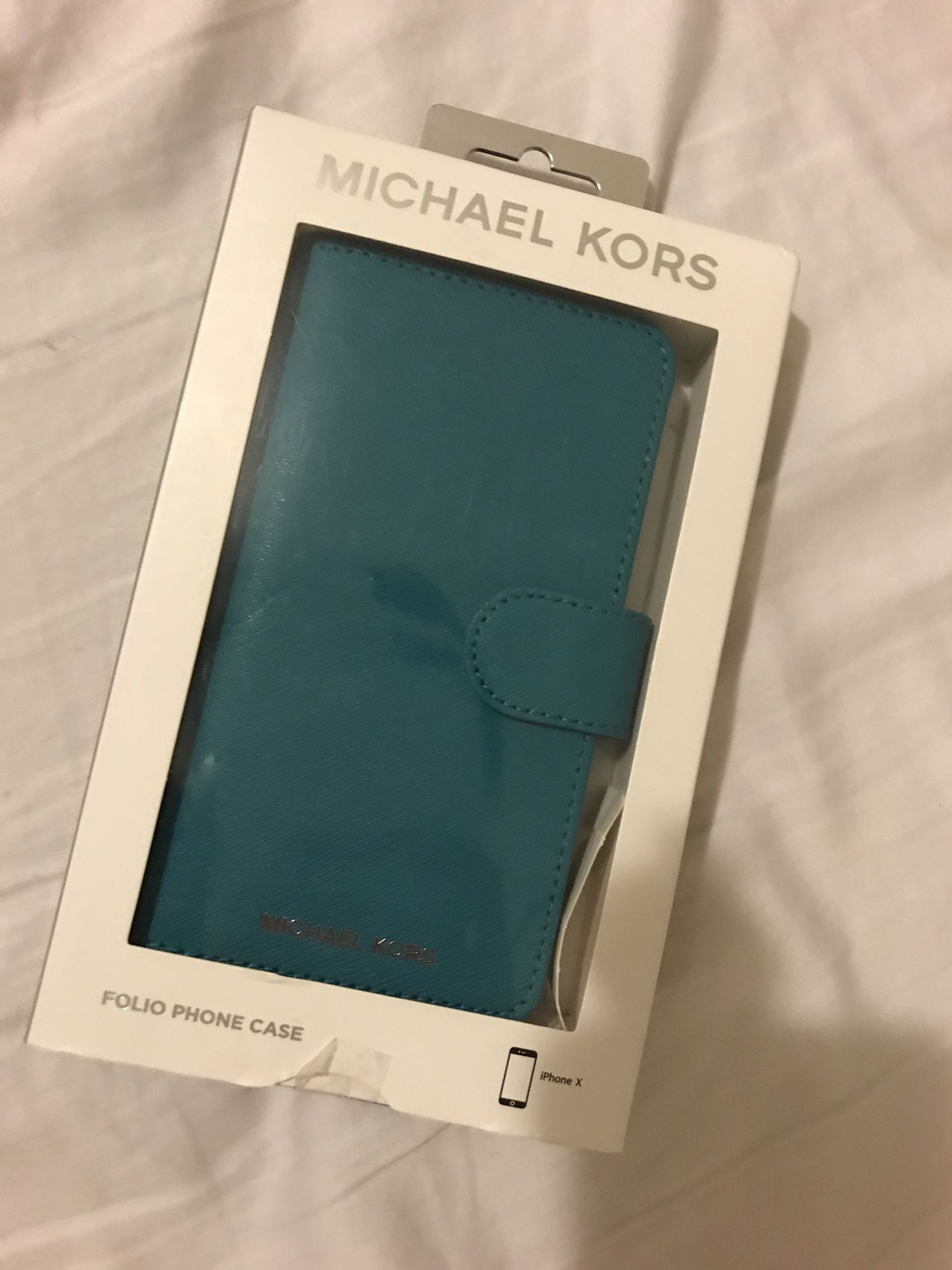 Michael Kors iPhone X case (tag on)