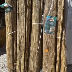 Hi everyone we have total 6 items. Half Price  bamboo fencing panels decorative for your privacy some have small bamboo. Read More Please 