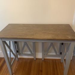 Bar Table With Four Stools 