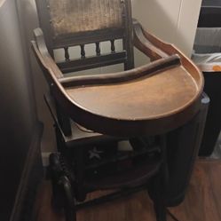Antique Victorian High Chair/Stroller 