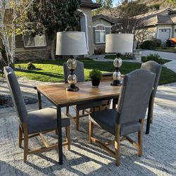 4 Gray Dining chairs 