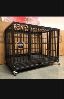 Dog pet cage kennel size 48” xl with grid and tray new in box