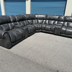 Power Reclining Sectional Couch
