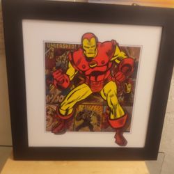 Marvel IRONMAN 3-D Lenticilar Printed Framed Art Piece 
