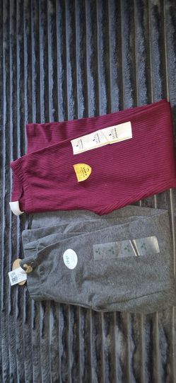 2 new pair Girls  leggings  size 6/7