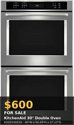 KitchenAid 30" Double Wall Oven – KODE500ESS (Stainless Steel)
