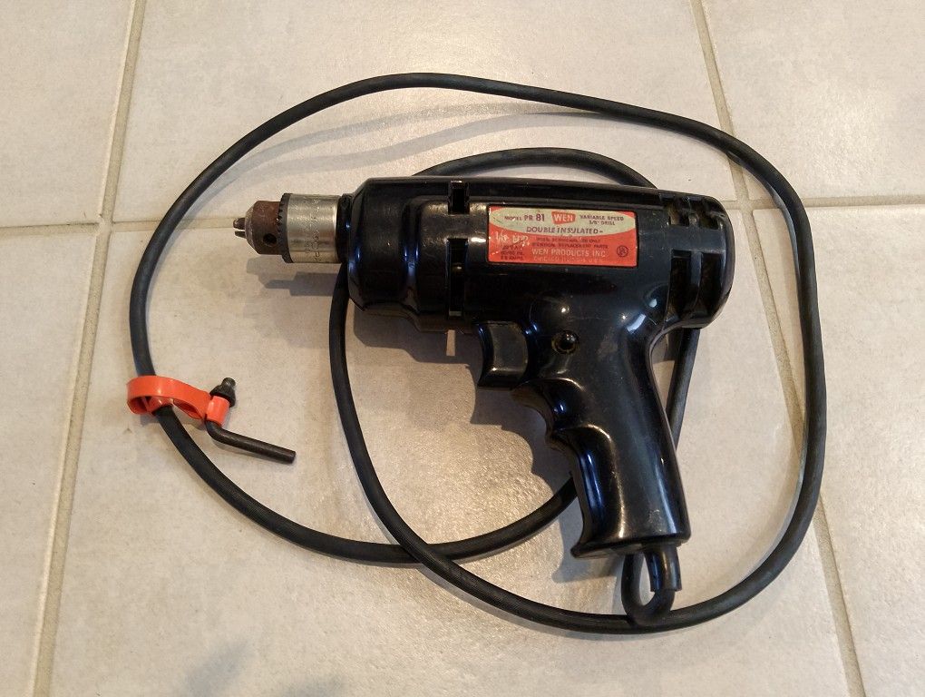 WEN 3/8" Electric Power Drill Model: 81 Variable Speed Vintage 