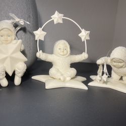Dept 56 Snow Babies Ornaments Swinging From The Stars